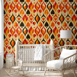 Papier Peint Costumes de carte rétro