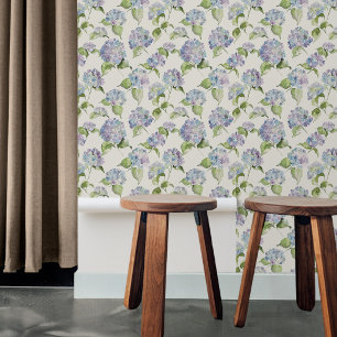 Papier Peint Cottage Chic Hydrangea fleurs jardin français