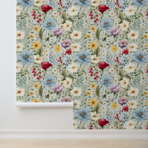 Papier Peint Cottage Meadow Fleurs sauvages colorés #4