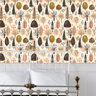 Papier Peint Cottagecore Funky Trees
