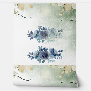 Papier Peint Couleur bleue personnalisée minimale