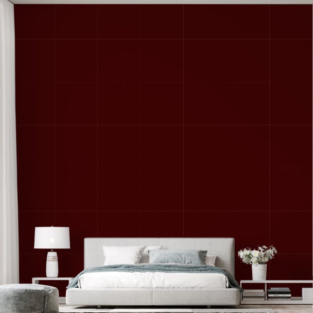 Papier Peint Couleur bordeaux gras (Chambre à coucher)