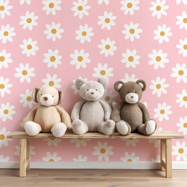 Papier Peint Couleur d'arrière-plan modifiable des marguerites  (Créateur téléchargé)