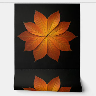 Papier Peint Couleur d'automne étonnante Conception feuille de