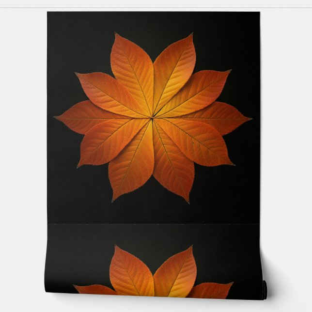 Papier Peint Couleur d'automne étonnante Conception feuille de  (Déroulement)