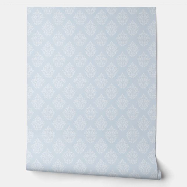 Papier Peint couleur douce bleu tendance (Déroulement)
