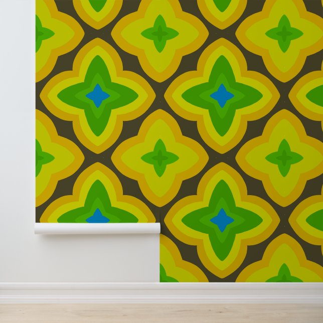 Papier peint couleur mod rétro (Application)