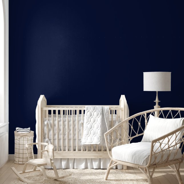 Papier Peint Couleur solide bleu marine de minuit (Enfants)