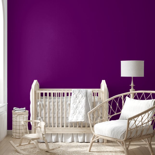 Papier Peint Couleur solide prune violette tendance | Élégant (Enfants)
