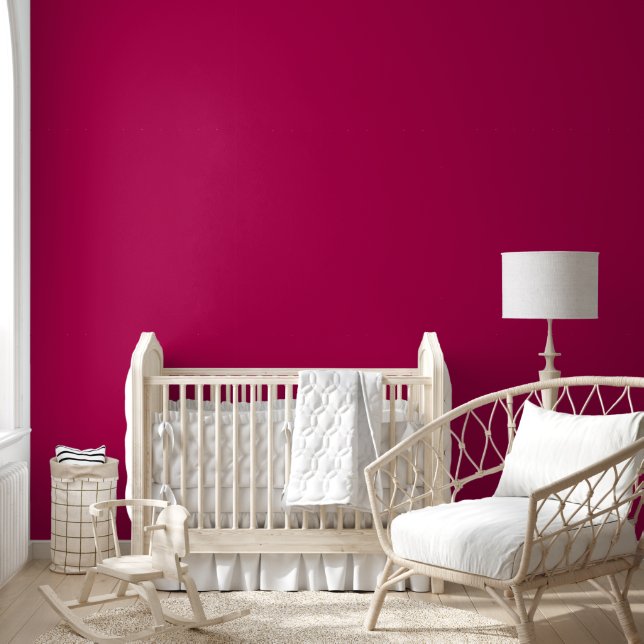 Papier Peint Couleur solide rouge framboise tendance | Élégant (Enfants)