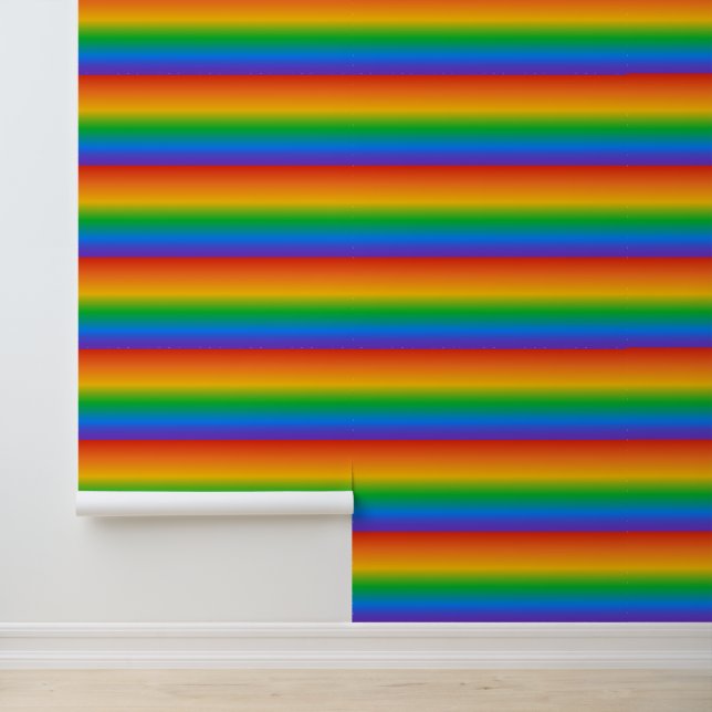 Papier Peint Couleurs dégradées arc-en-ciel (Application)