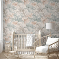 Couleurs pastel vintage motif baroque à fleurs