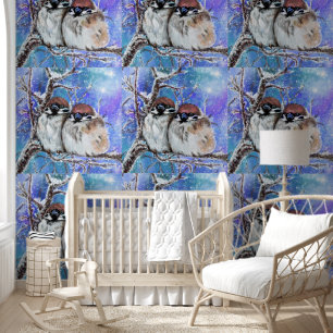 Papier Peint Couple Bruant En Hiver