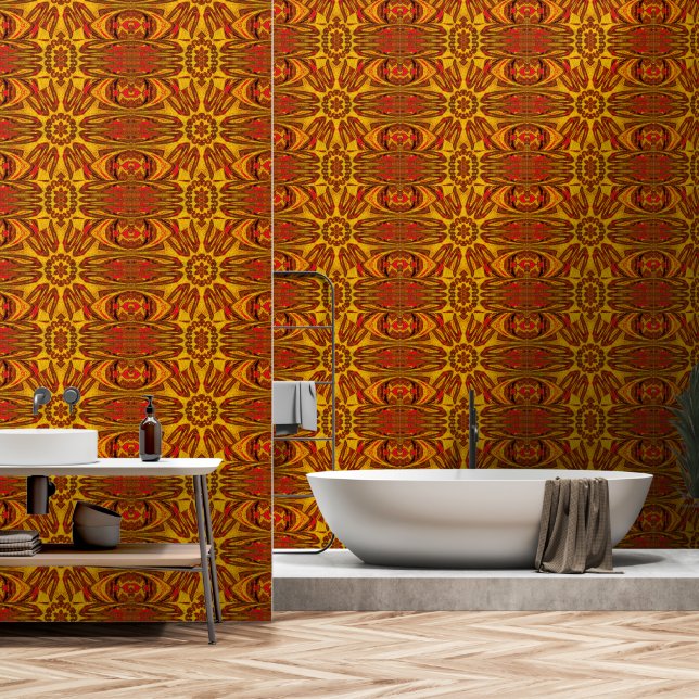 Papier Peint Couverture en polaire Lotus 11 reflétée (Salle de bain)