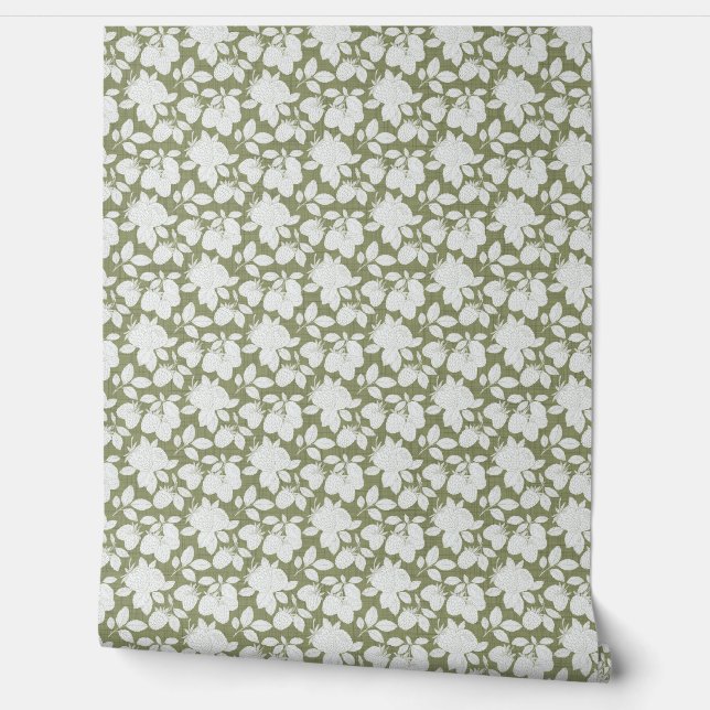 Papier Peint Couvre-Mur Motif Berry Etched (Déroulement)