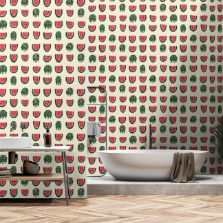 Papier Peint Crâne de pastèque Summerween