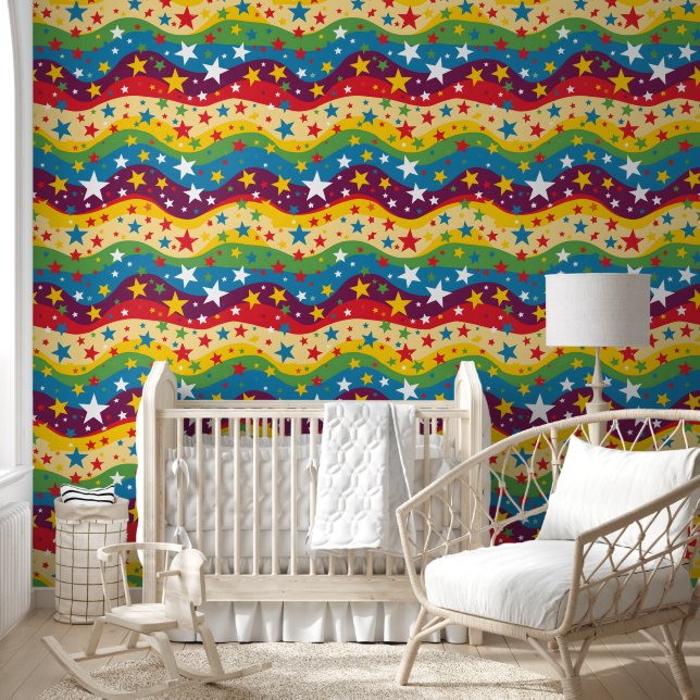 Papier Peint cravate motif cool triple feuille (Enfants)
