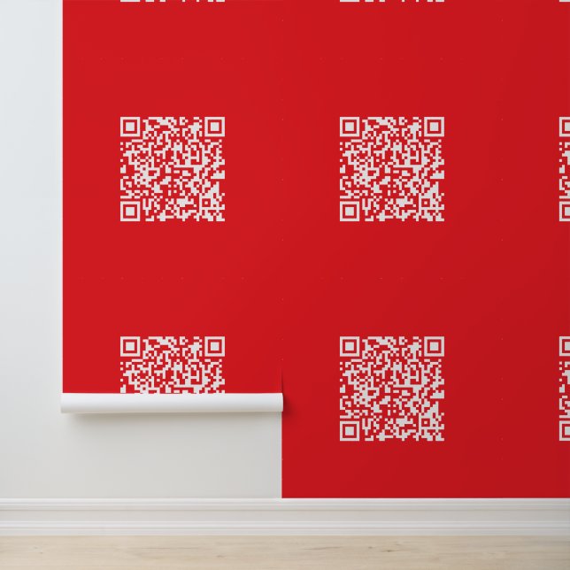 Papier Peint Créer un code QR rouge numérisable (modifiable) (Application)