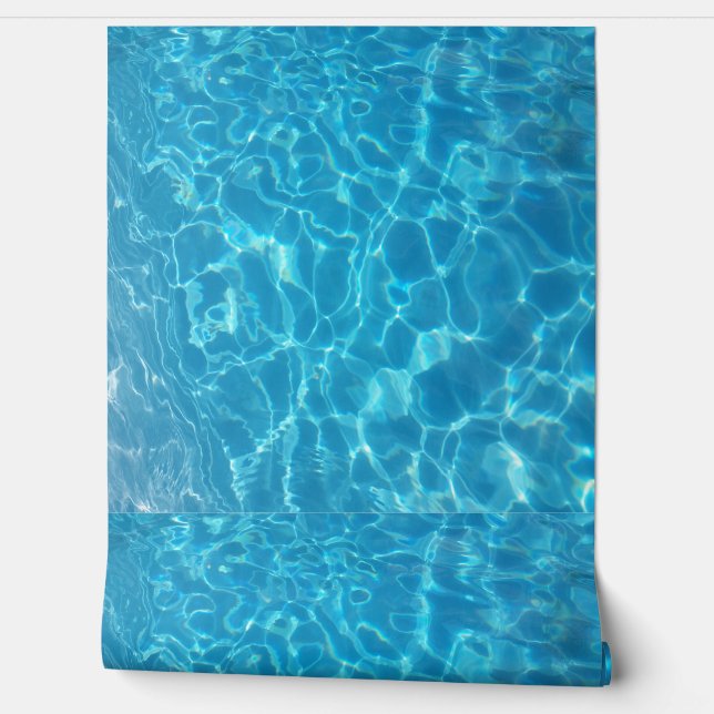 Papier Peint Crystal Clear Sky Blue Pool Water (Déroulement)