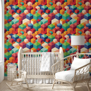 Papier Peint Cubes vifs