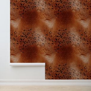 Papier Peint Cuir Brown noir Faux