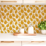Papier Peint Cuisine au citron jaune<br><div class="desc">Éclairez votre cuisine avec ce joyeux papier peint citron. Des citrons jaunes juteux créent une atmosphère fraîche et accueillante, parfaite pour ajouter une touche de zeste à votre espace culinaire. Ce papier peint peel and stick est facile à appliquer et à enlever, ce qui en fait un moyen agréable et...</div>