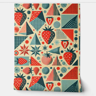 Papier Peint Cuisine aux fraises Cottage