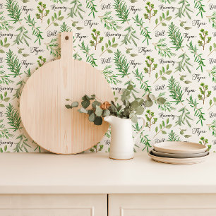 Papier Peint Cuisine de jardin Herbe Vibrante