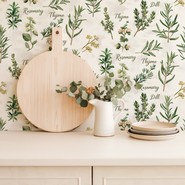 Papier Peint Cuisine Jardin d'Herbes (Créateur téléchargé)