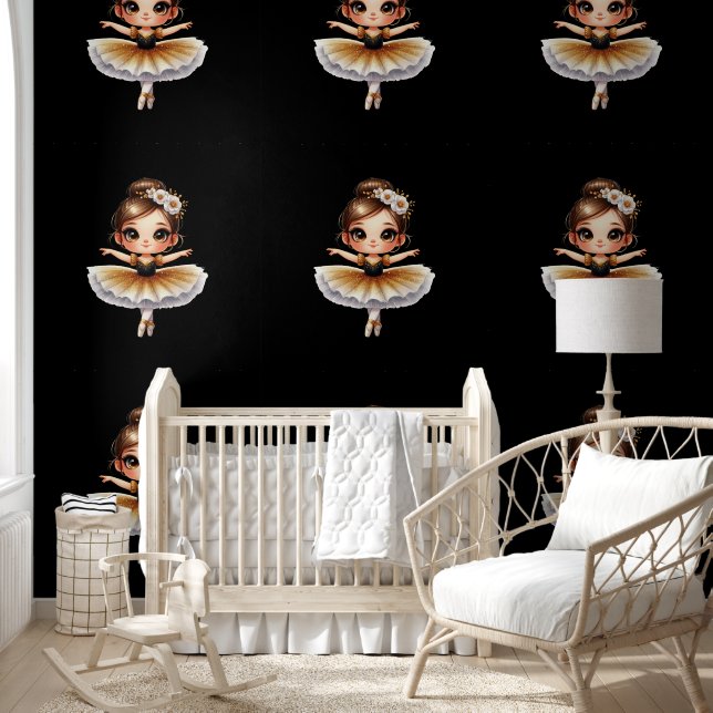 Papier Peint Cute Ballerina (Enfants)