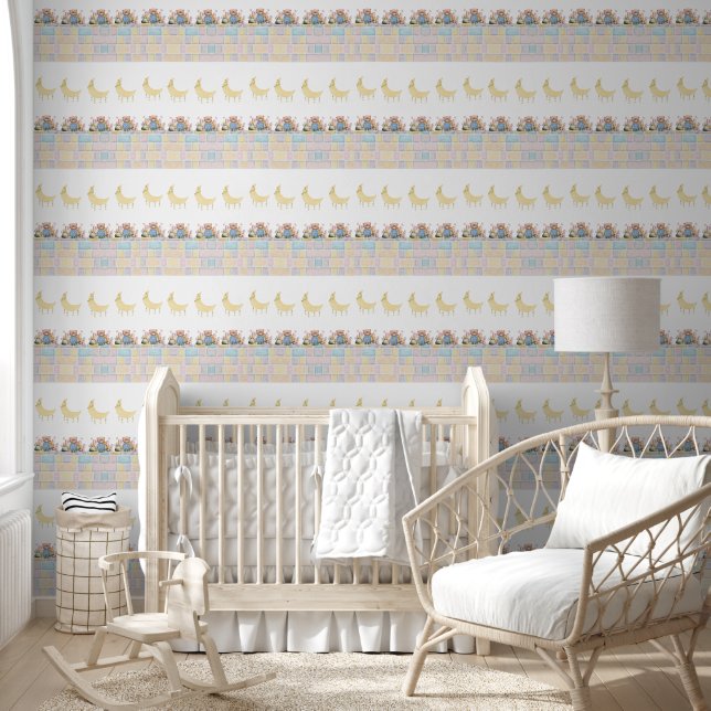 Papier Peint Cute Bear Charming Wall for Kids' Rooms (Enfants)