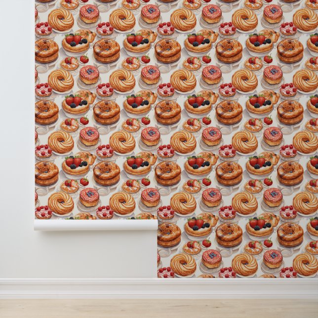 Papier Peint Cute boulangerie carrelée (Application)