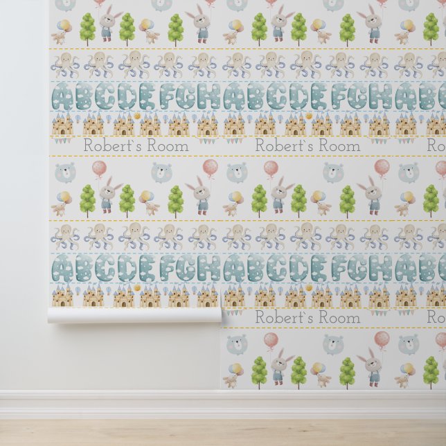 Papier Peint Cute Bunny  Bear pastel antistress (Application)