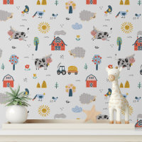 Cute Farm Animaux Enfants Motif