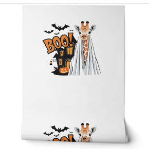 Papier Peint Cute Giraffe Boo Amusant Costume d'Halloween Zoo L