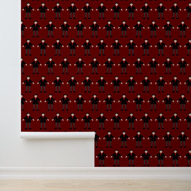 Papier Peint Cute Halloween Vampire Patterned (Application)