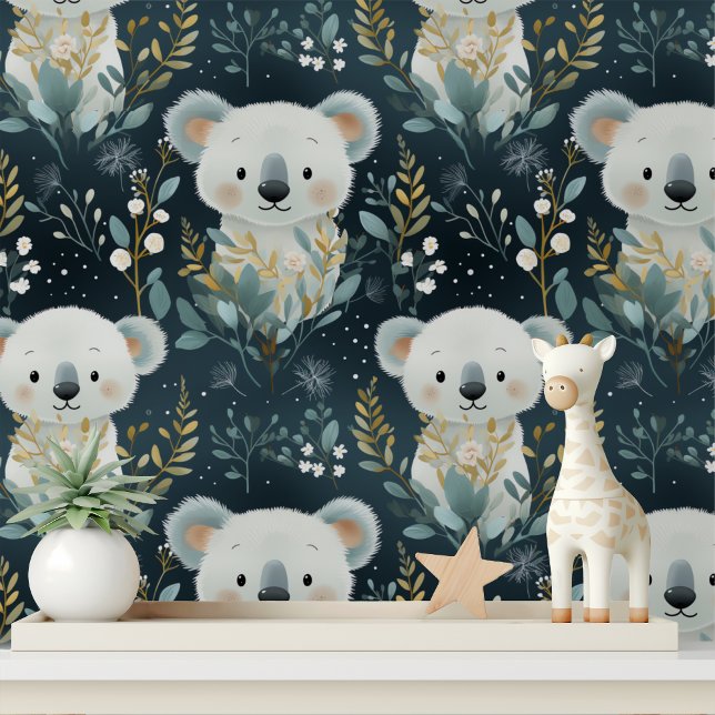 Papier Peint Cute Koala Baby Animal Enfants Motif de la crèche (Créateur téléchargé)