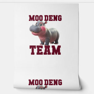 Papier Peint Cute MOO DENG TEAM Baby Hippo Squad Girls Besties