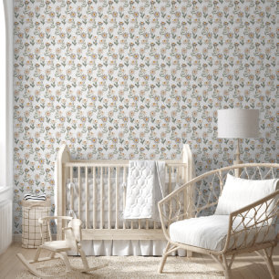 Papier Peint Cute Retro Daises Motif Floral