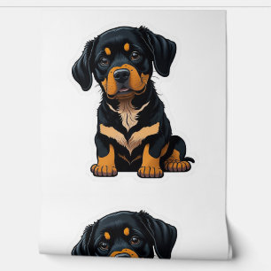 Papier Peint Cute Rottweiler - Cadeaux pour les propriétaires d