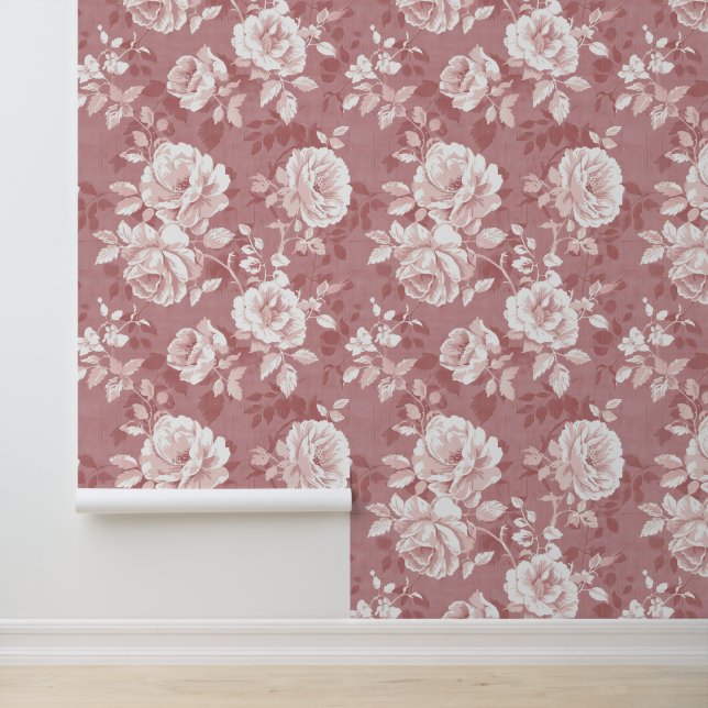 Papier Peint Cute Shabby Chic Floral (Application)