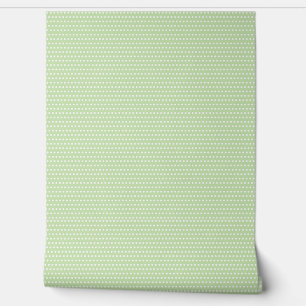 Papier Peint Cute Soft / Mint Vert et Blanc À petits pois Motif