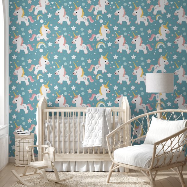 Papier Peint Cute Unicorn (Enfants)