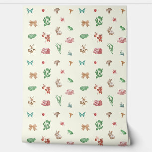 Papier Peint Cute Vintage Cottagecore Motif esthétique