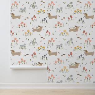 Papier Peint Dachshund Amoureux des chiens Nursery Enfants cham