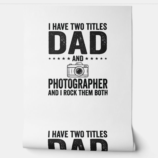 Papier Peint Dad Photographer Vintage Engraving Shirt Design_1 (Déroulement)