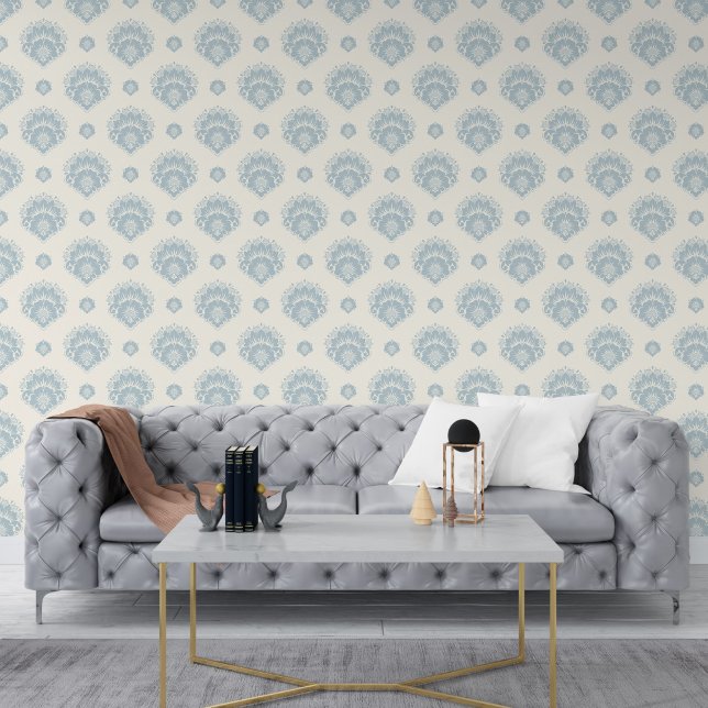 Papier Peint Damask Floral Formes sans couture Arrière - plan A (Créateur téléchargé)