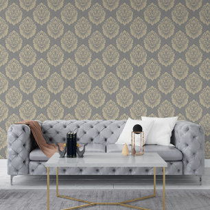 Papier Peint Damask Seamless Luxury Classic Floral Pattern