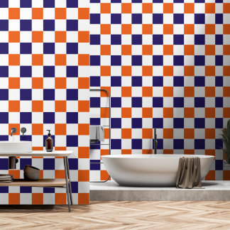 Papier Peint Damier Coloré Tendance