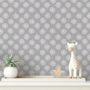 Papier Peint Dandelion gris
